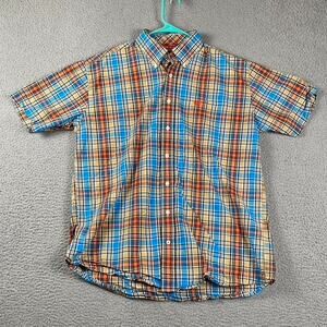 Cinch Men's Medium Plaid Button Shirt Preppy Western Cowboy Rodeo Ranch
